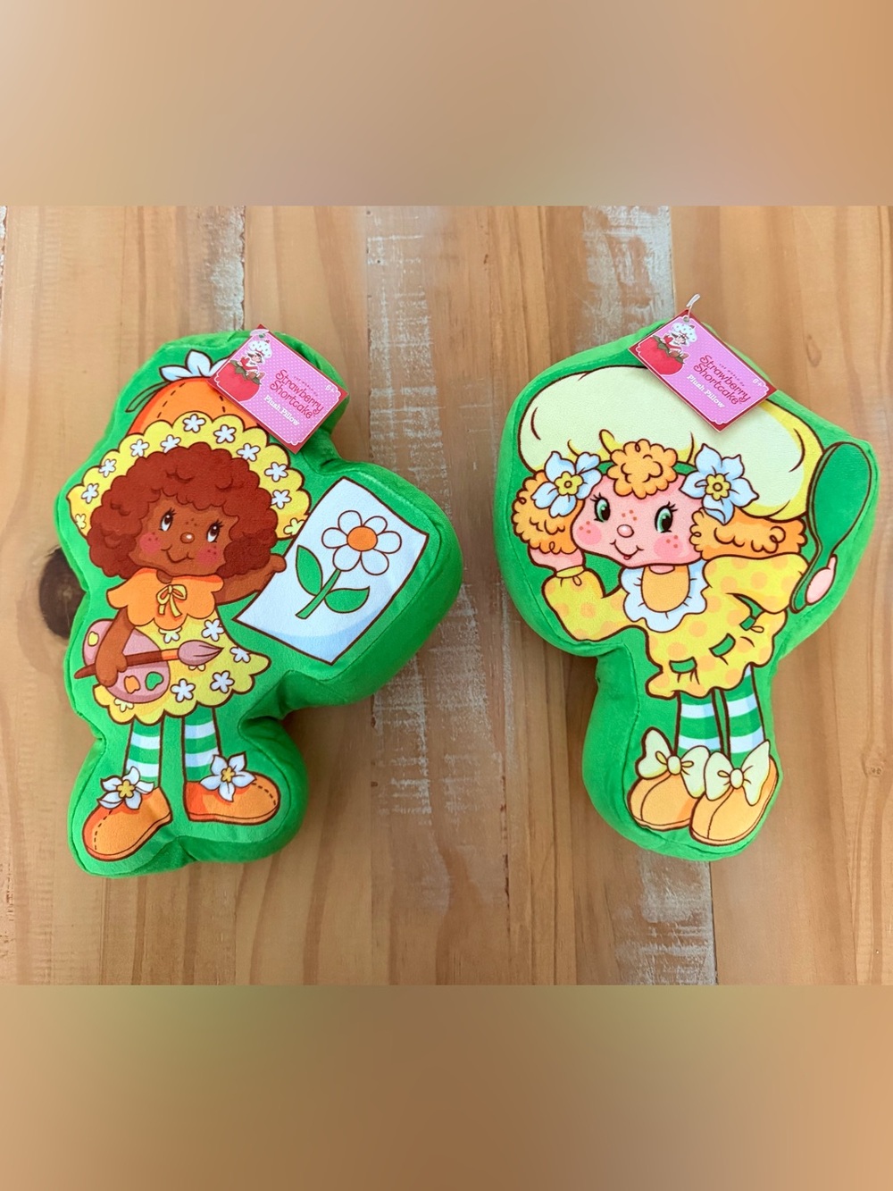 Strawberry Shortcake Orange Blossom & Lemon Meringue Pillow Set NWT 9.5”